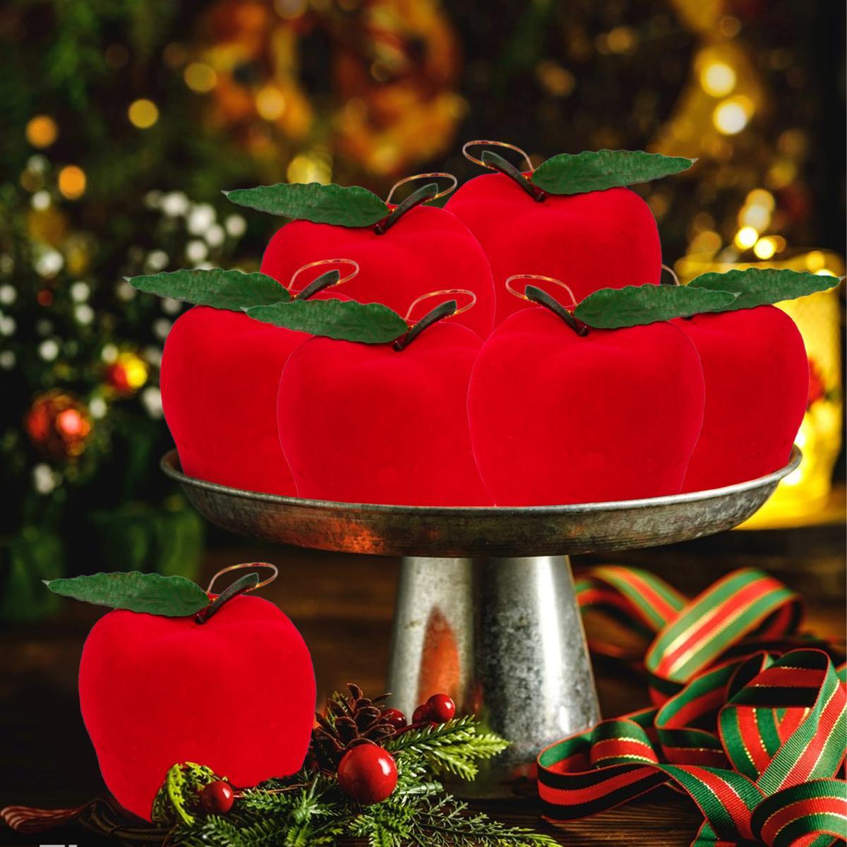 Party Christmas Red 5.5cm Christmas Tree Ornaments