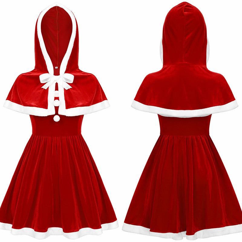Women's Costumes Hooded Cape Christmas Party
